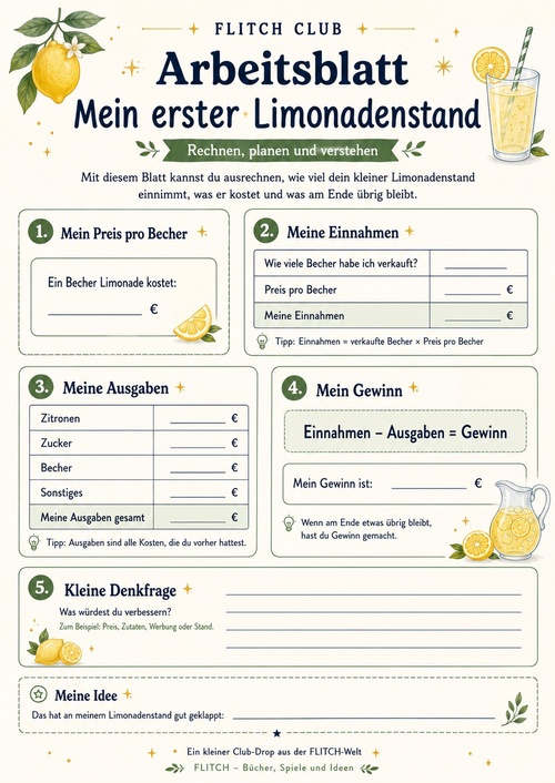 Vorschau: Mein erster Limonadenstand