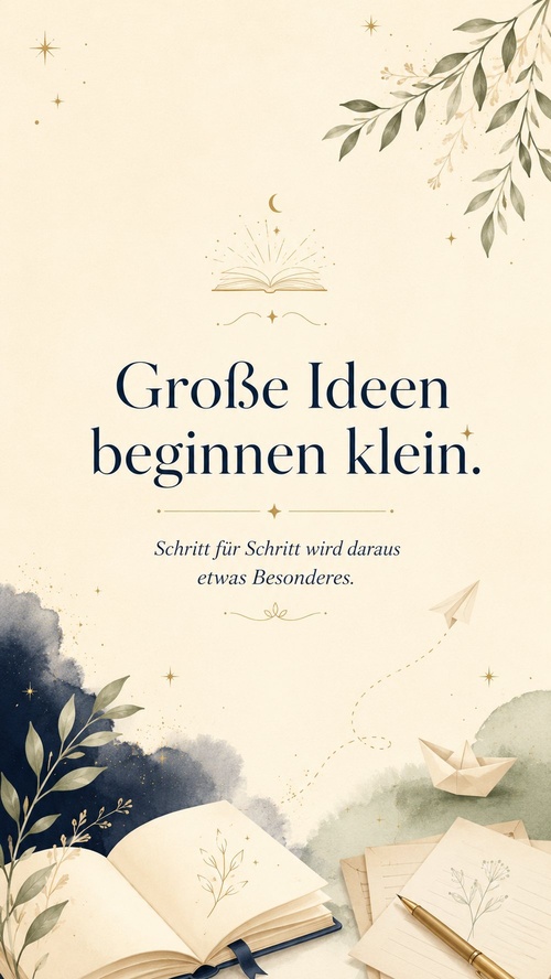 Vorschau: Große Ideen beginnen klein