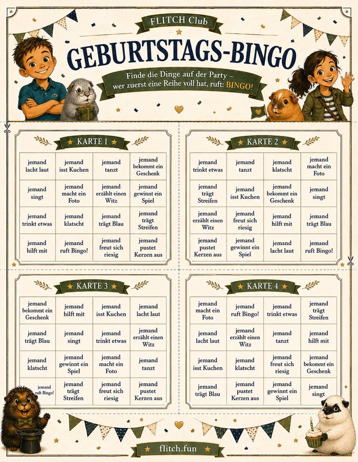 Vorschau: Geburtstags-Bingo