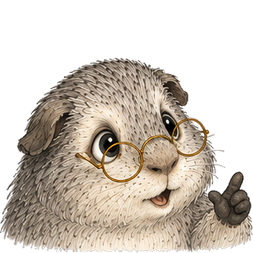 Mr. Grey, der Professor, Meerschweinchen mit Brille aus den Wirtschaftsschweinchen