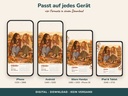 Vier Formate: iPhone, Android, ältere Handys, iPad (Kalender-Wallpaper 2027, FLITCH)
