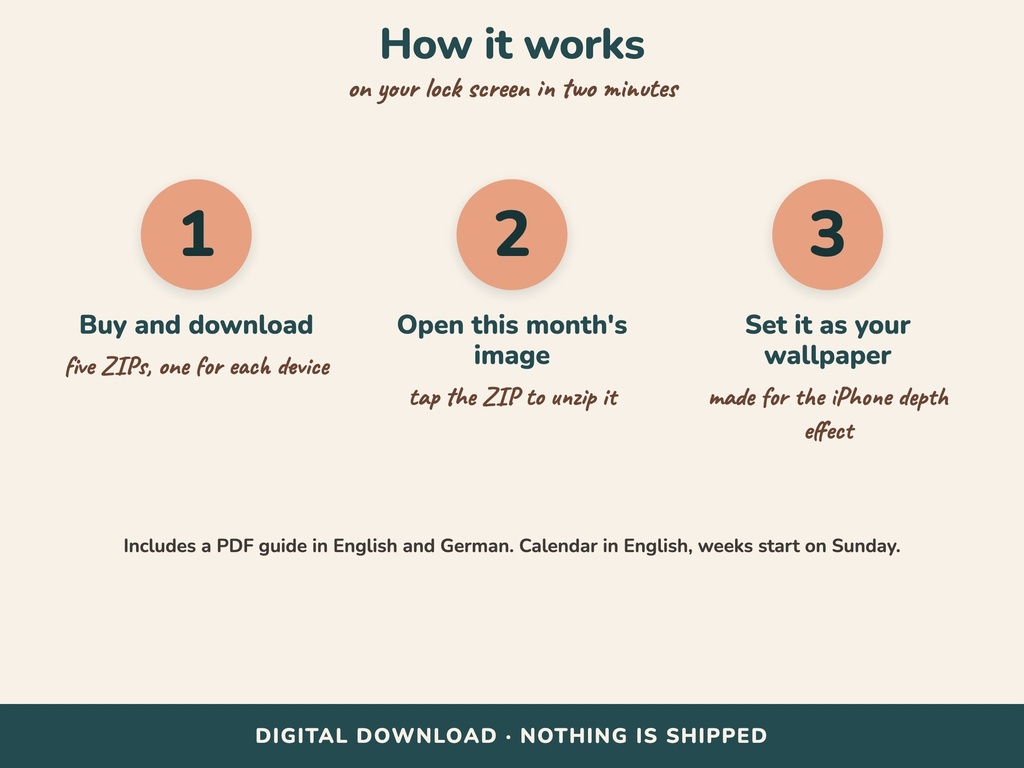 How it works: download, unzip, set as background (FLITCH)