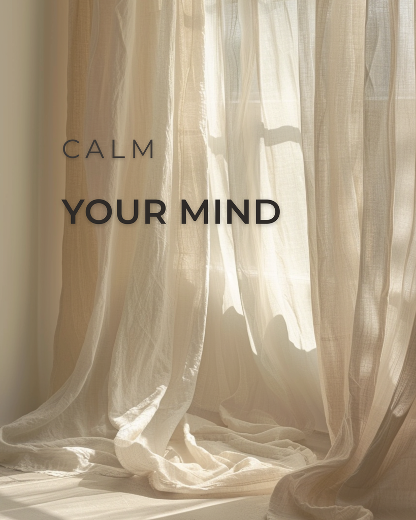 Calm Your Mind – minimalistisches Poster zum Ausdrucken (FLITCH Calm & Soft)