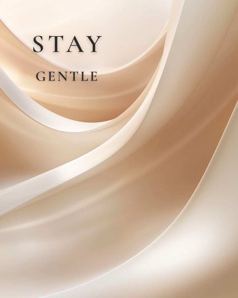 Stay Gentle – minimalistisches Poster zum Ausdrucken (FLITCH Soft Feminine)