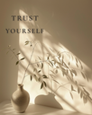 Trust Yourself – minimalistisches Poster zum Ausdrucken (FLITCH Soft Feminine)
