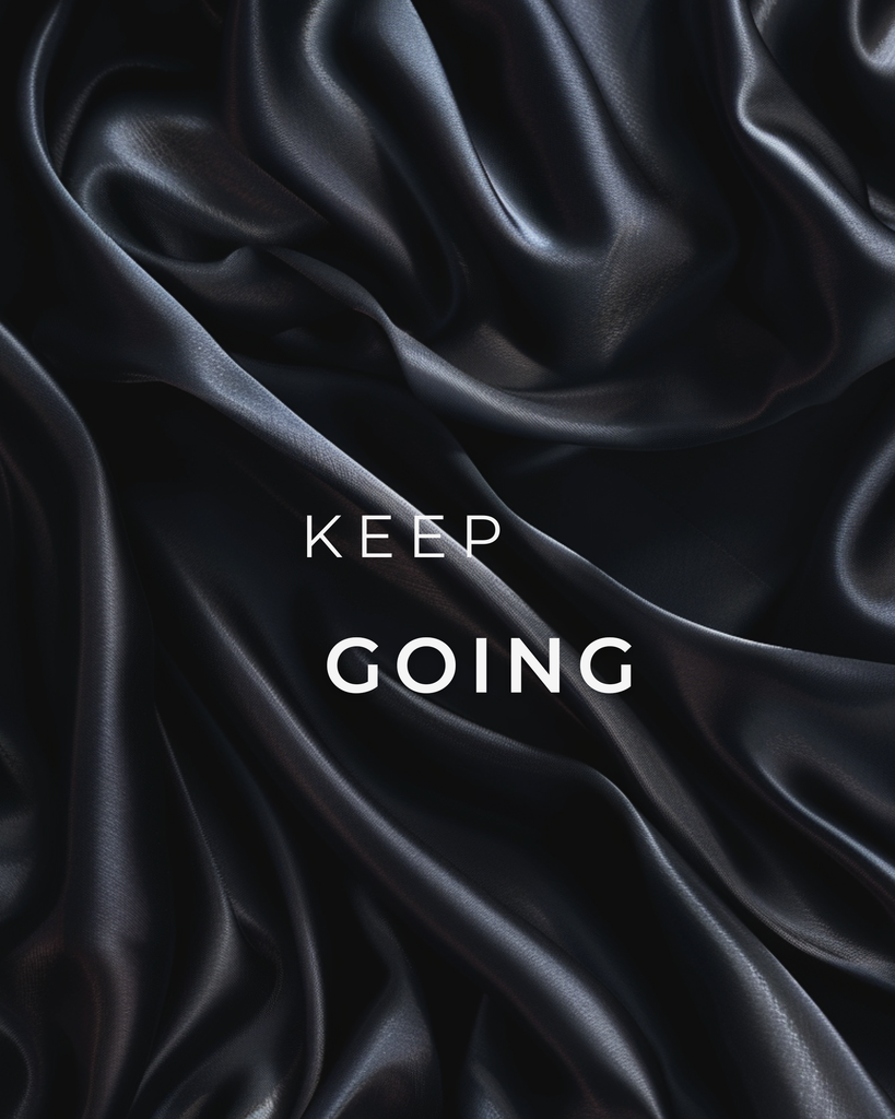 Keep Going – minimalistisches Poster zum Ausdrucken (FLITCH Dark & Disciplined)