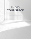 Simplify Your Space – minimalistisches Poster zum Ausdrucken (FLITCH The Grid)