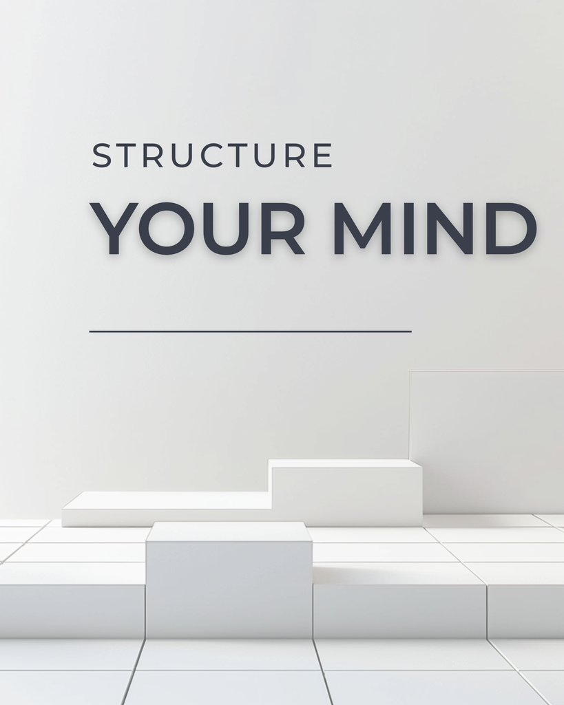 Structure Your Mind – minimalistisches Poster zum Ausdrucken (FLITCH The Grid)