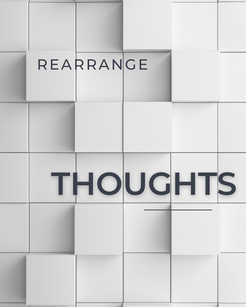 Rearrange Thoughts – minimalistisches Poster zum Ausdrucken (FLITCH The Grid)