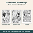 Gemütliche Herbsttage – Ausmalbilder für Teenager und Erwachsene (Cozy Malbuch, FLITCH)