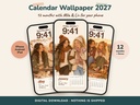 Fondos de pantalla con calendario 2027 – Mila y Liv (edición inglesa)
