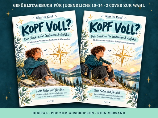 KOPF VOLL? – Gefühlstagebuch für Jugendliche zum Ausdrucken